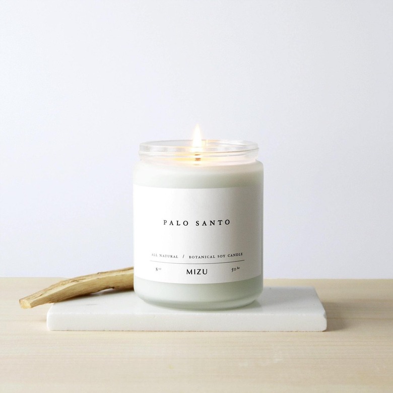 MIZU Palo Santo essential oil candle