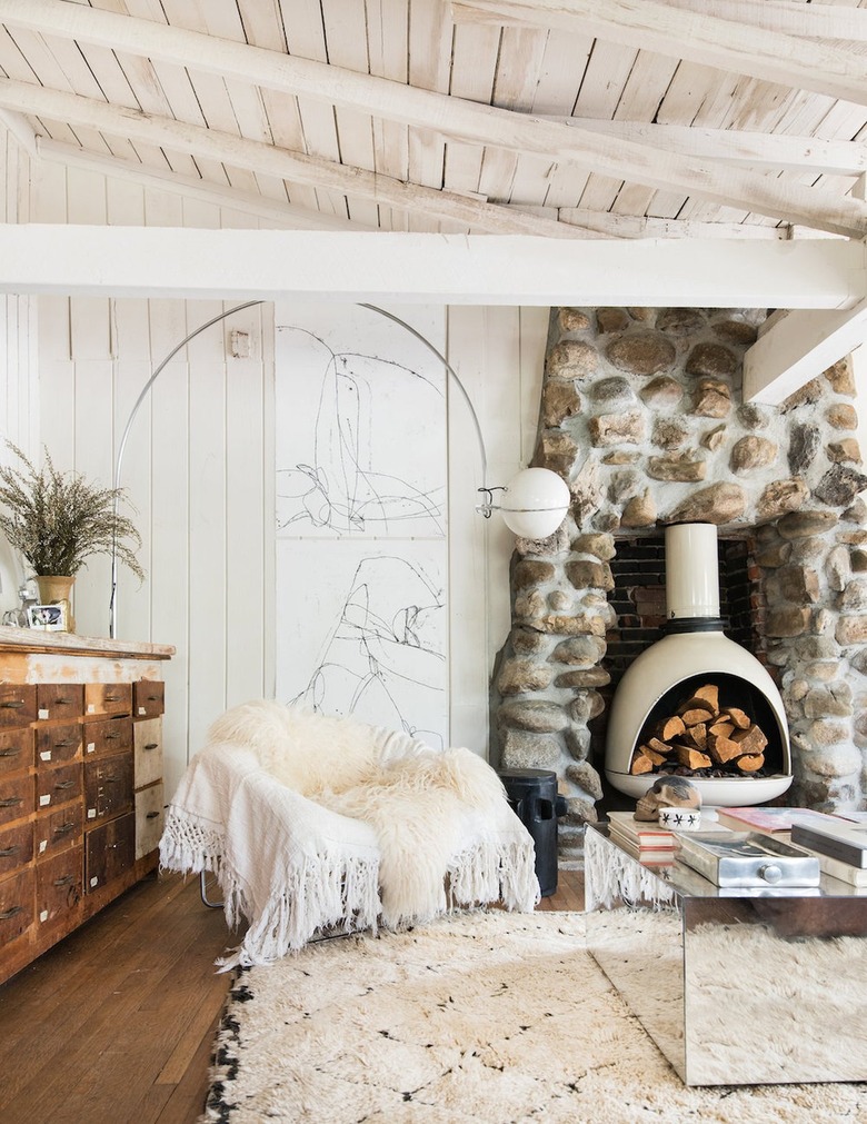 Fill your fireplace with logs