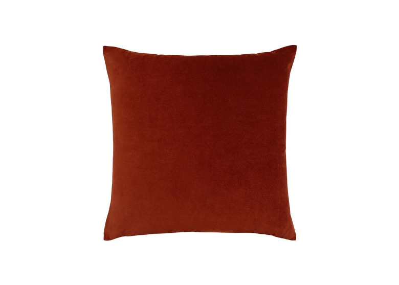 World Market Cognac Brown Velvet Throw Pillow