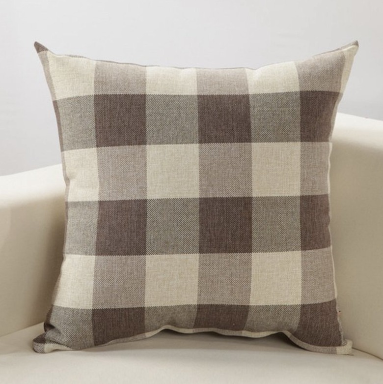 Classic Plaid Throw Pillow