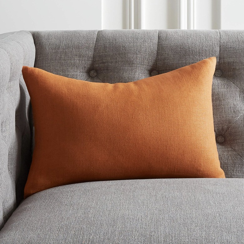 CB2 Linon Copper Pillow