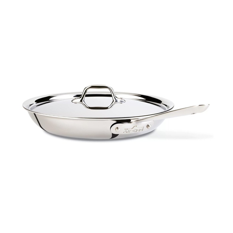 All-Clad D3 Stainless Frying Pan With Lid