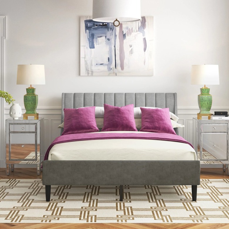 Mercer41 Ciceklic Upholstered Bed