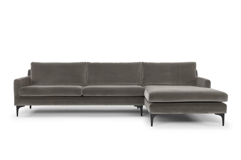 modern gray sectional