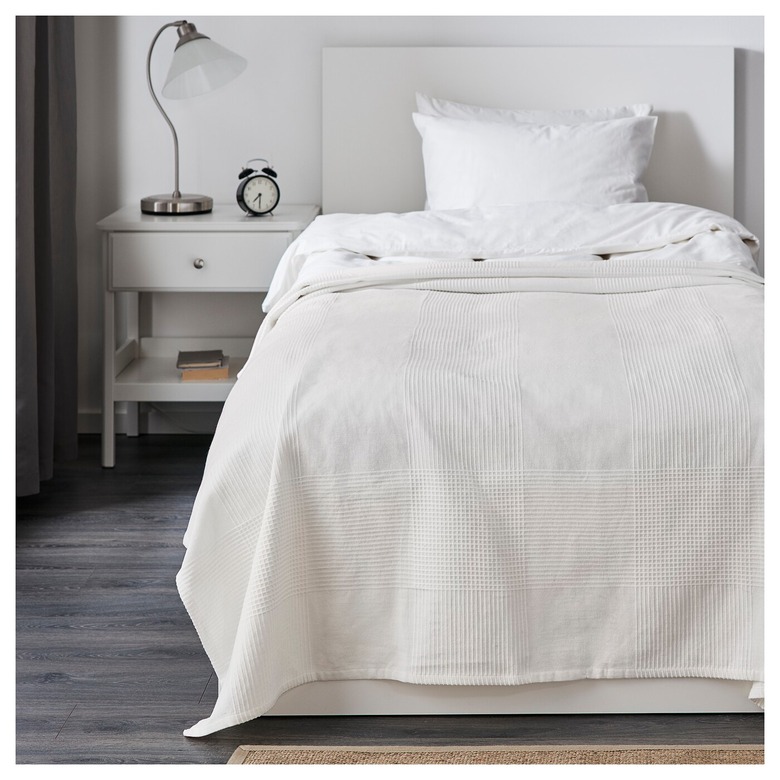 farmhouse bedding idea from IKEA with Indira Cotton Bedspread