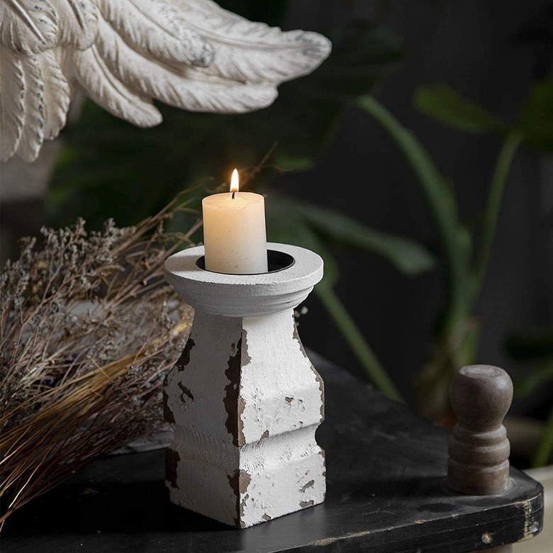 SOFE Store Rustic Candle Holder for Pillar Candles