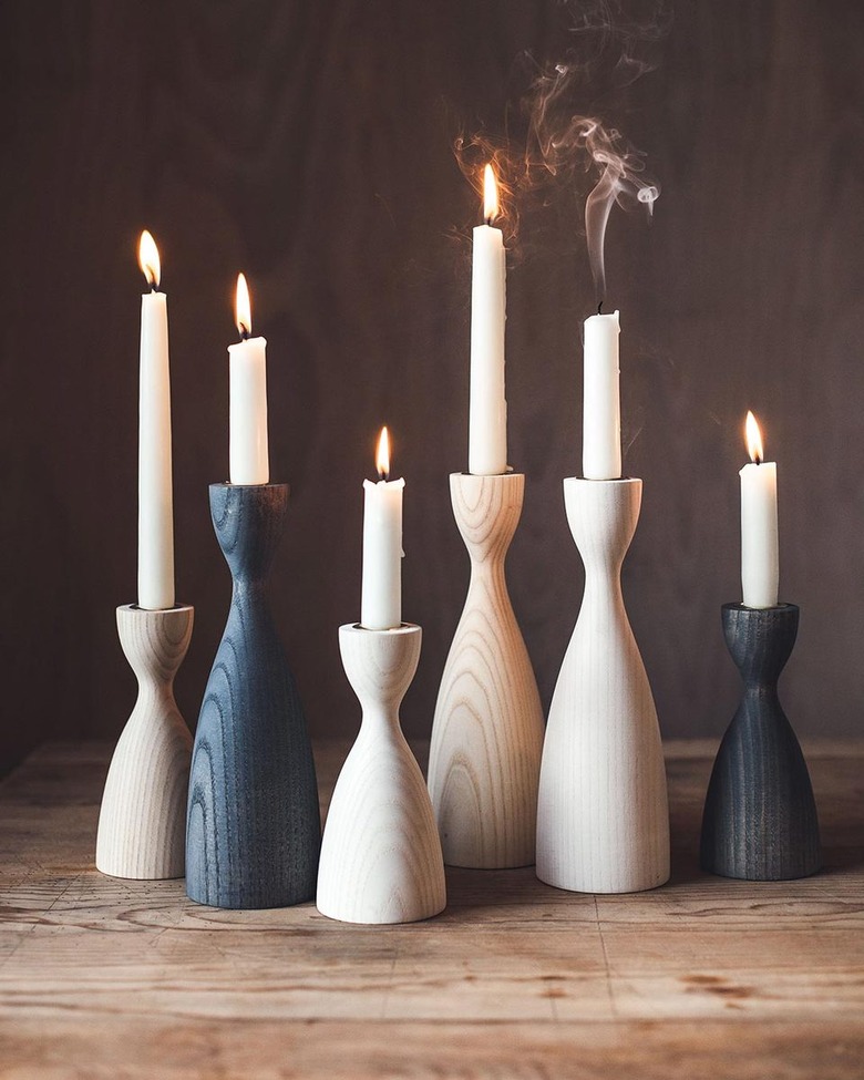 Farmhouse Pottery Pantry Candlestick Set