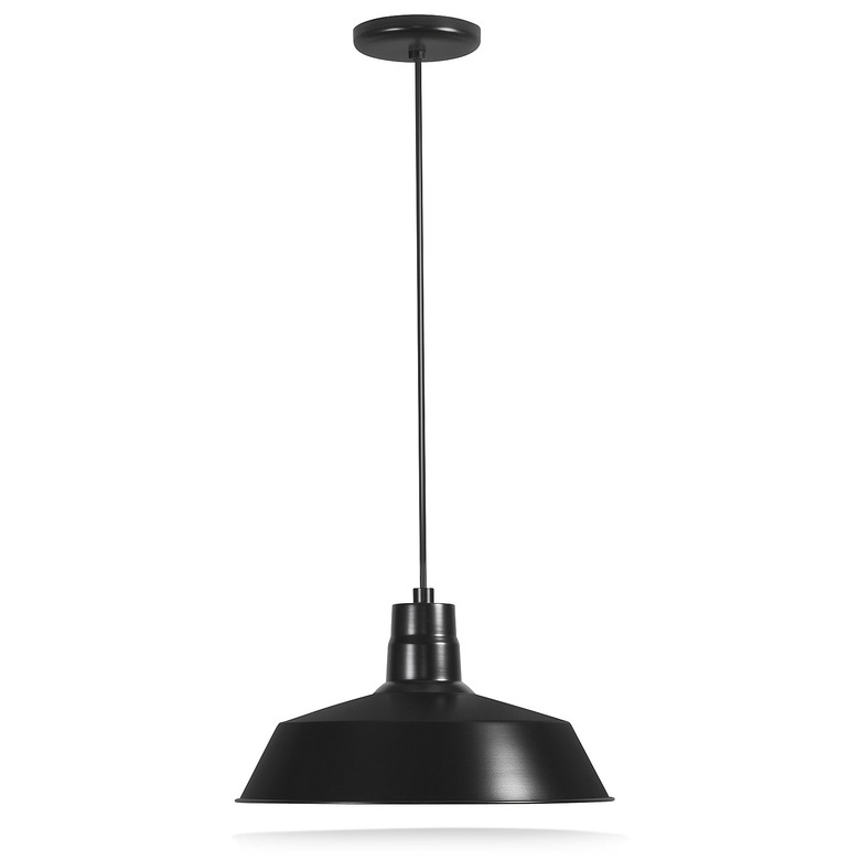 14-inch Industrial Black Pendant Barn Light Fixture