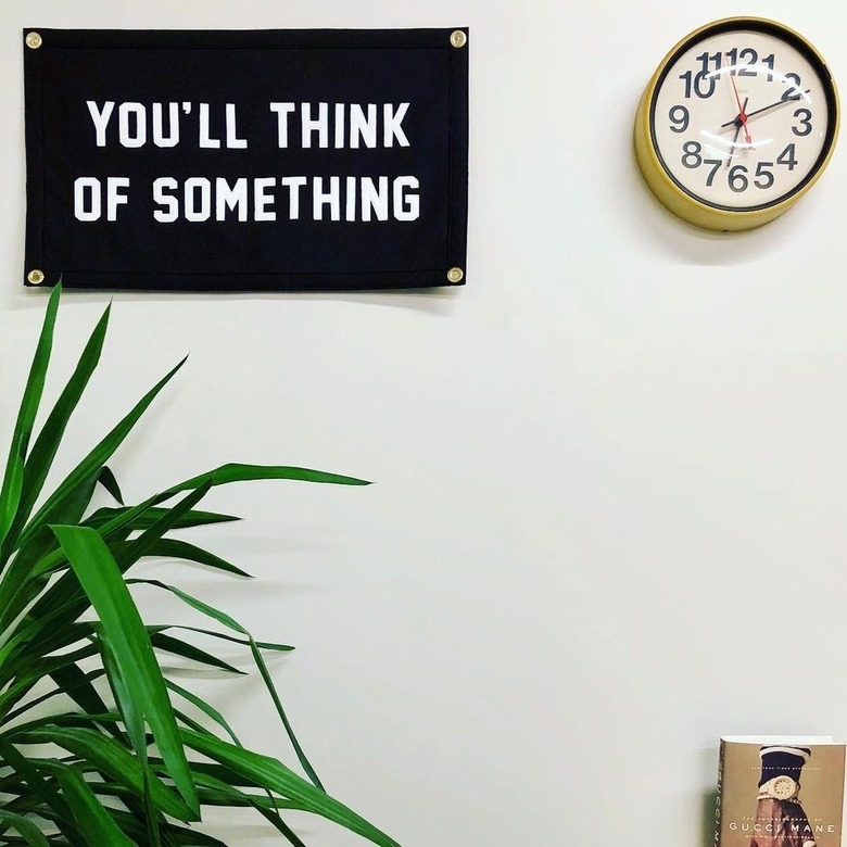 Oxford Pennant You'll Think Of Something Stitched Banner