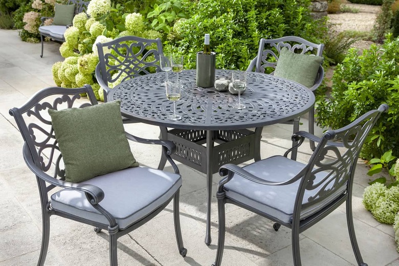 Wrought-iron table set