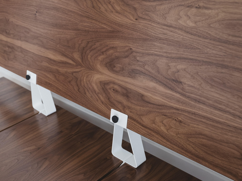 bottom of floyd's walnut platform bed