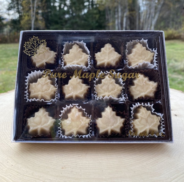 Passamaquoddy Maple Candy in a box