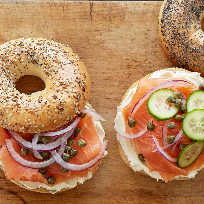 h&h bagels cream cheese salmon