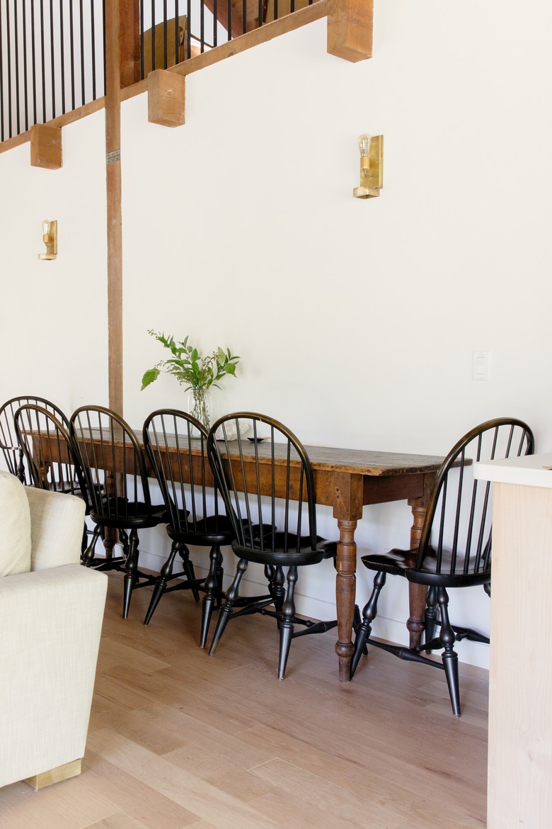 The vintage French dining room table