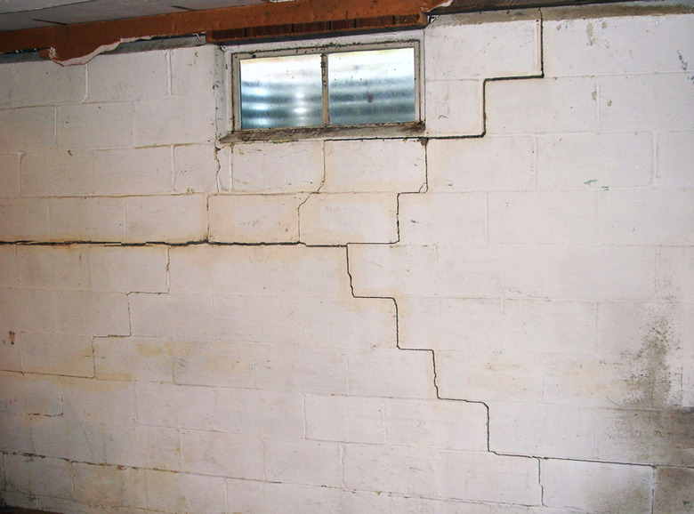 Seriously cracked foundation wall.