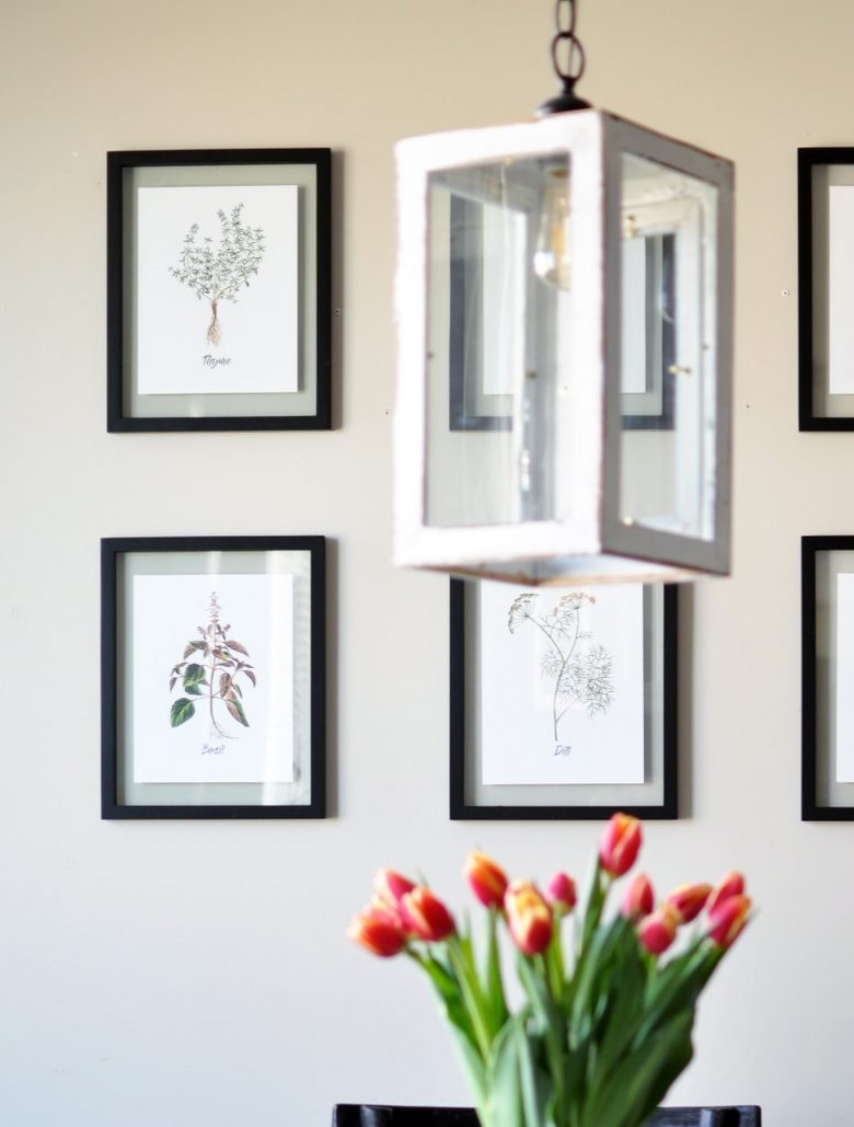 framed spring herb printables