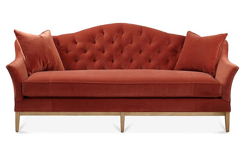 orange sofa