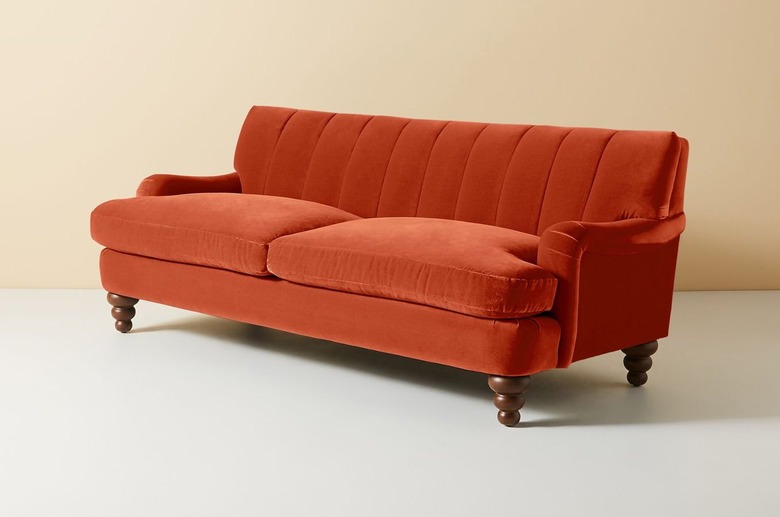 orange sofa