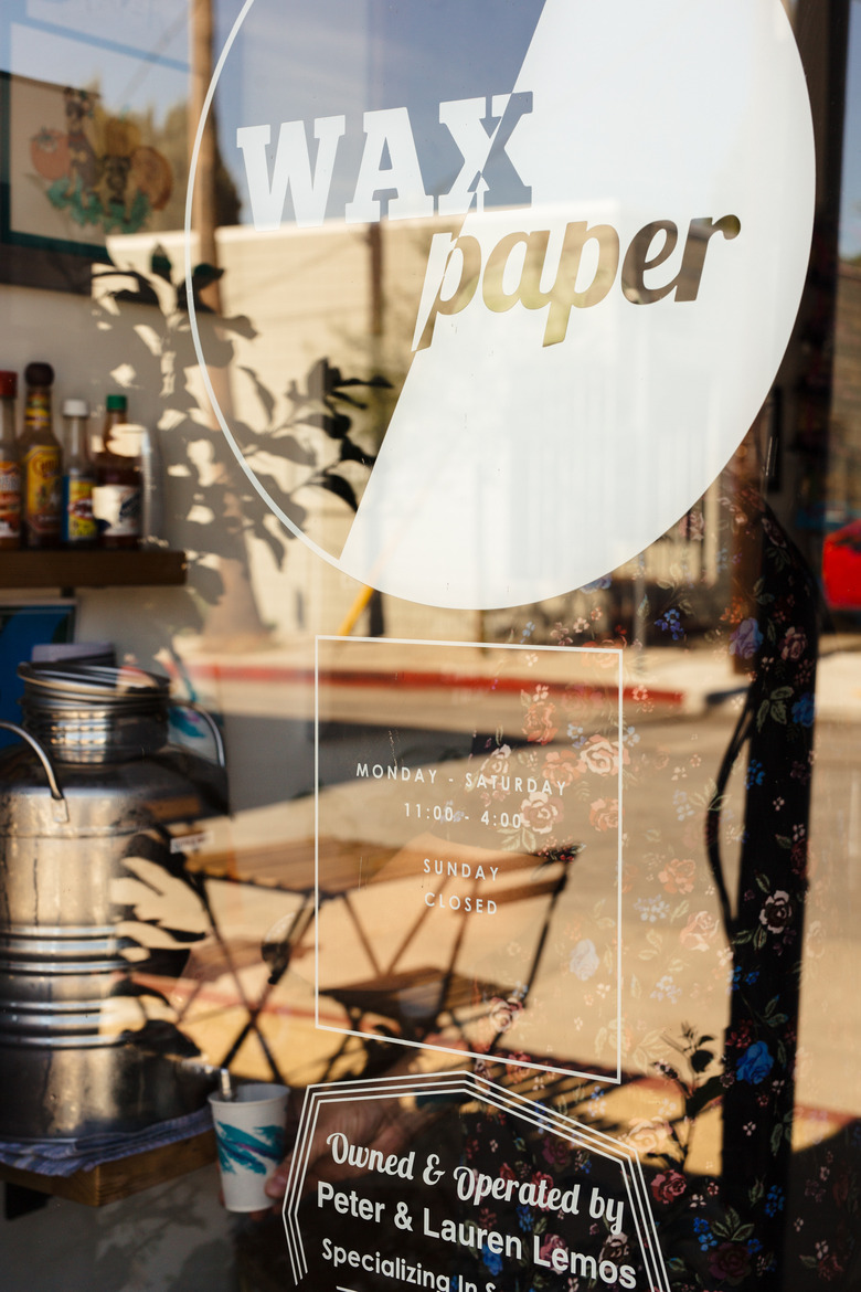 Wax Paper's front window