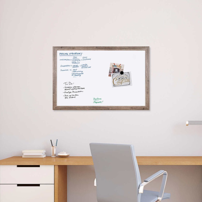 Rustic Framed Magnetic Dry Erase Board