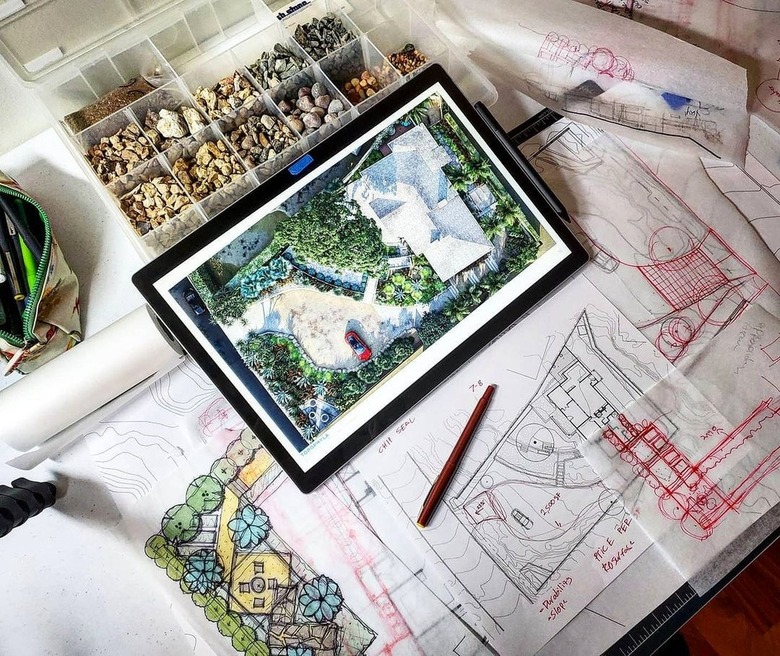 landscape design and plans on ipad