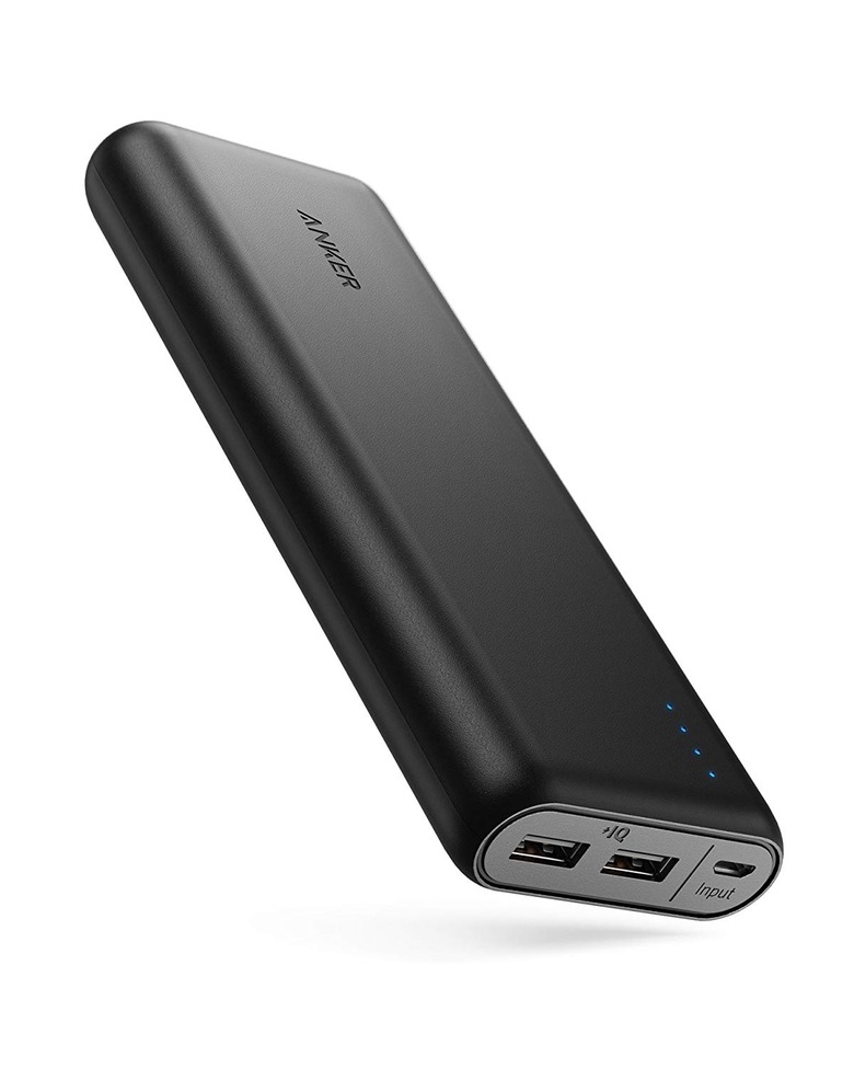 black portable charger