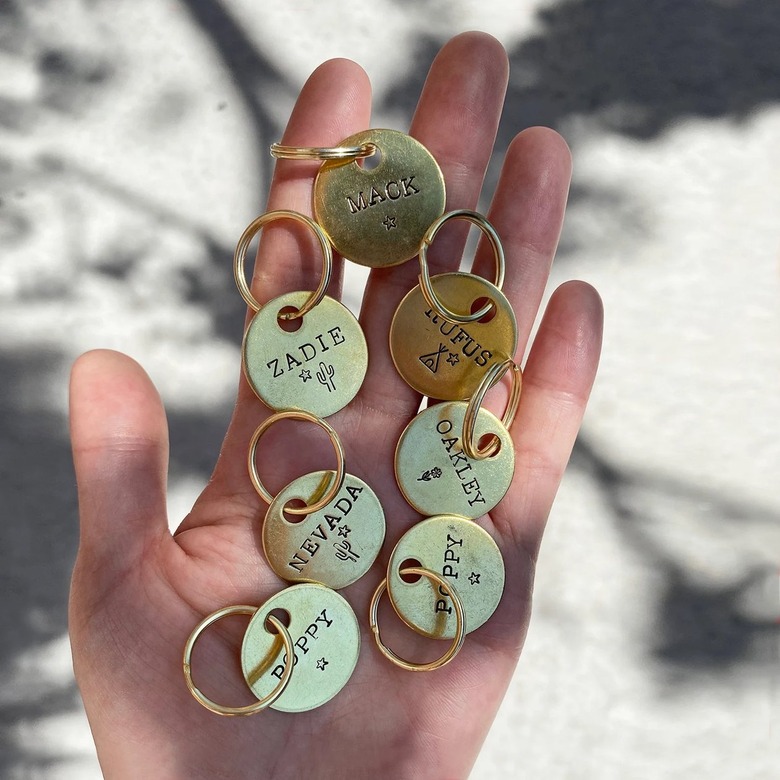 brass pet tags