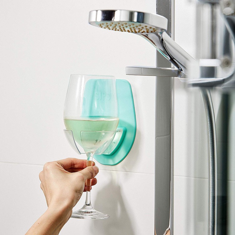 shower wine glass holder