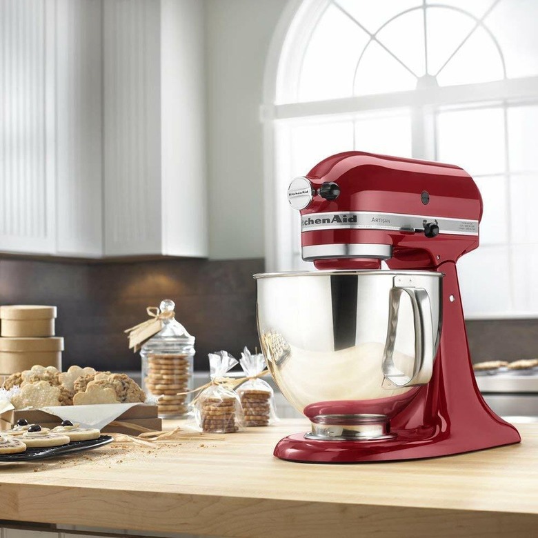 red stand mixer