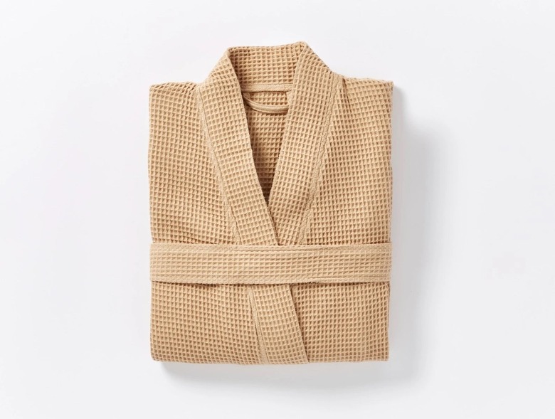 tan waffle robe