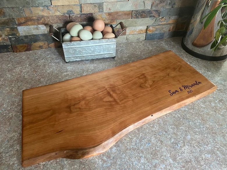 wood cheese board