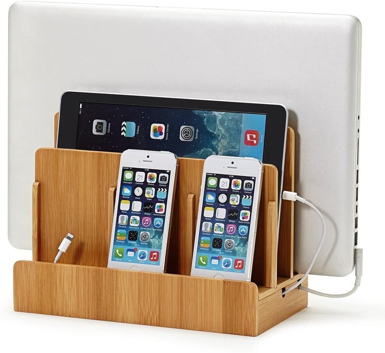 bamboo charging station dock