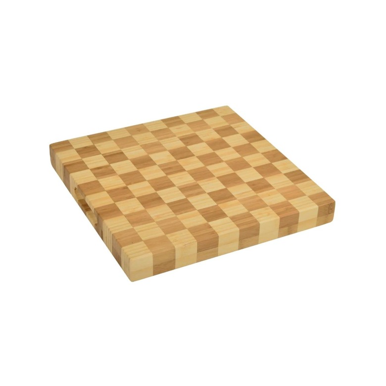 The Home Depot Checkered Bamboo Cutting Board