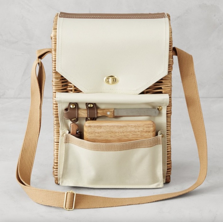 Williams Sonoma Corsica Wine & Cheese Picnic Basket
