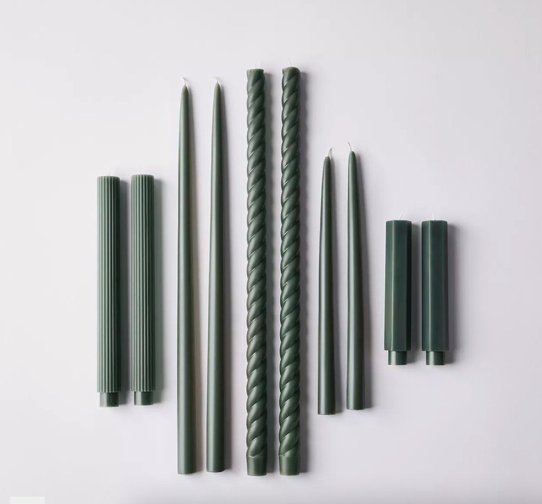 The Floral Society Mixed Decorative Candles set of 10