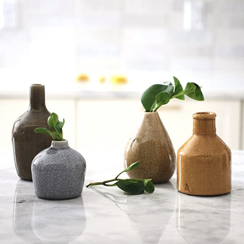 Main + Mesa Stoneware Bud Vases set of 4