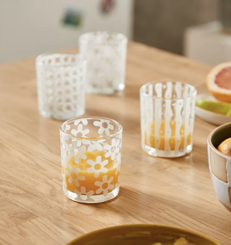 Areaware Dusen Dusen Pattern Glasses set of 4