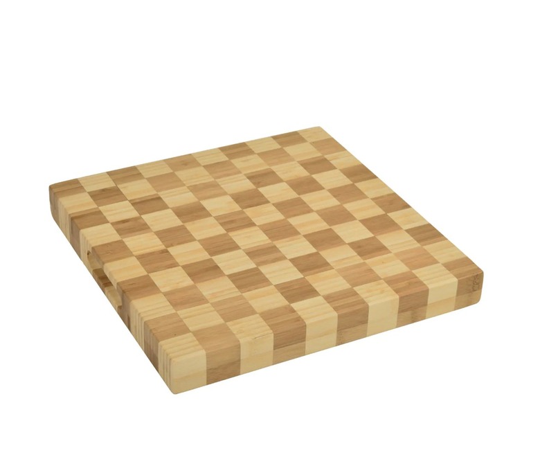 The Home Depot Checkered Bamboo Cutting Board