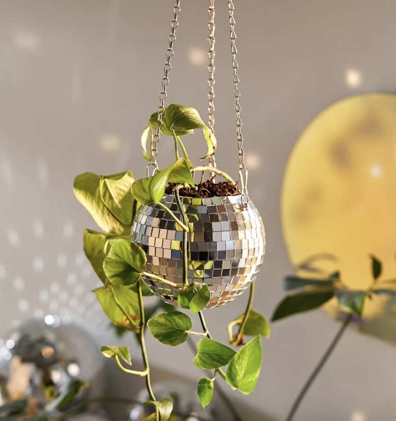 Urban Outfitters Disco Ball Hanging Planter