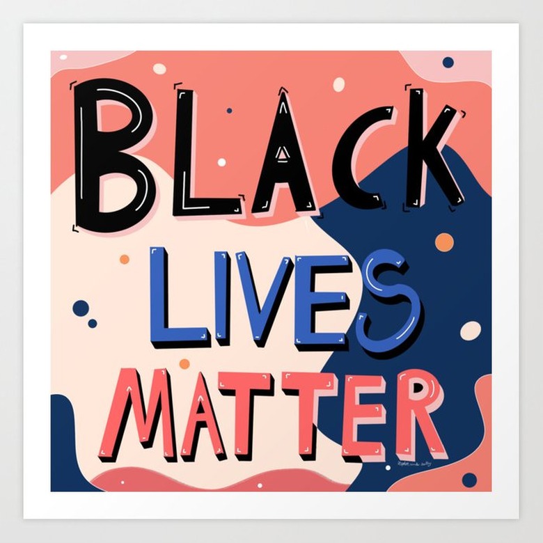 Spring Sims x Society6 Black Lives Matter Print