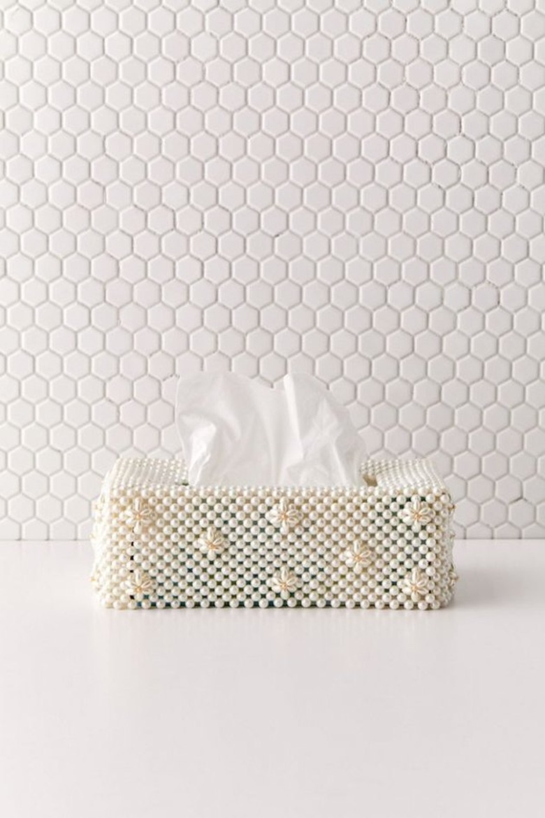 beaded tissue box