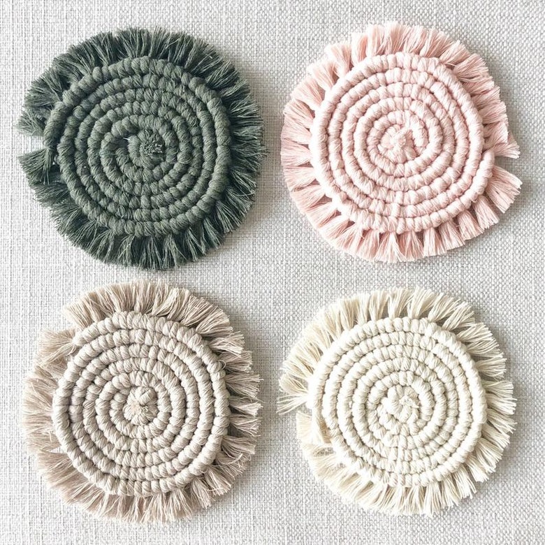 macrame coasters