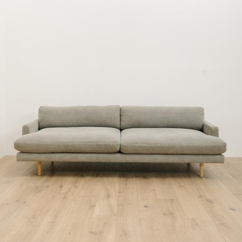 gray couch living room idea from Shoppe by Amber Interiors