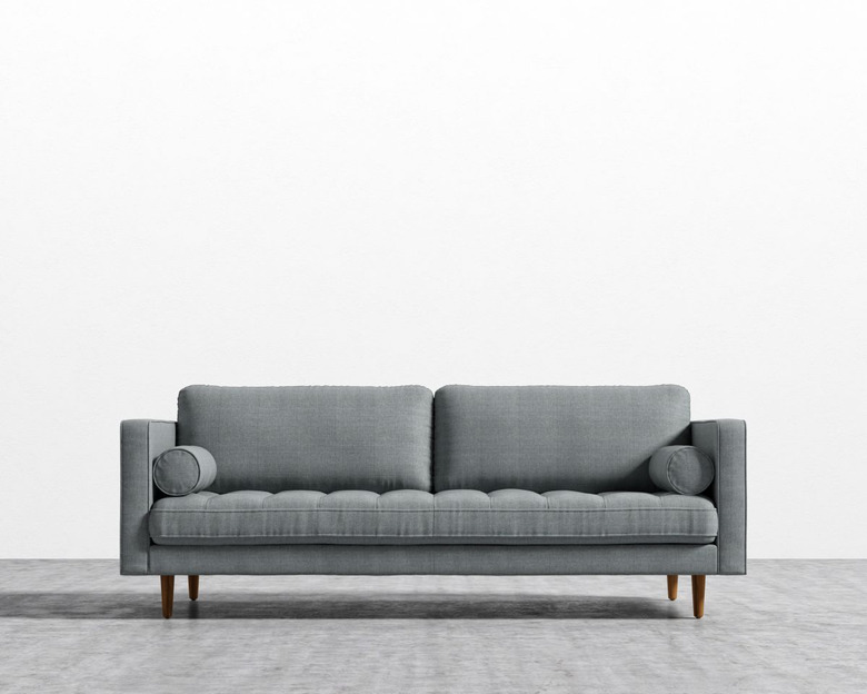 gray couch living room sofa