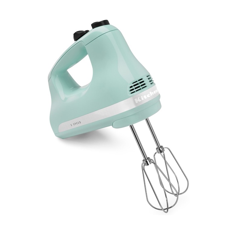 Blue hand mixer