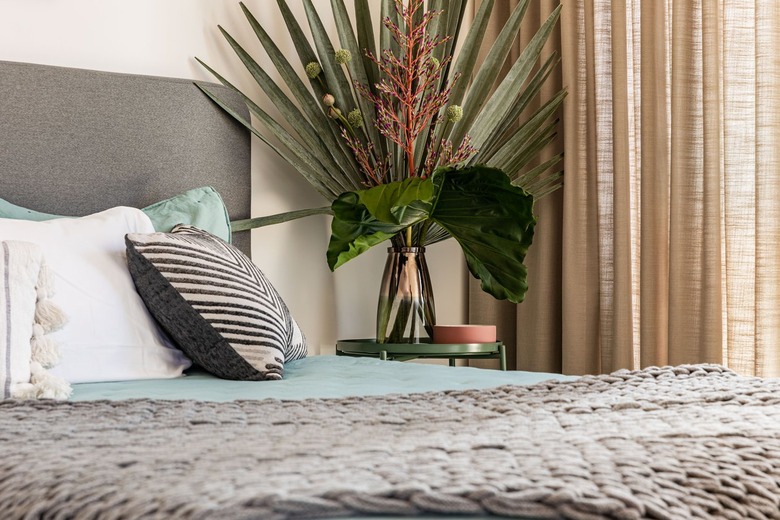 chic and cozy guest room