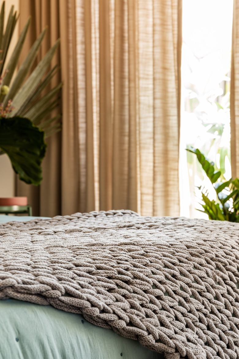 chic and cozy guest room