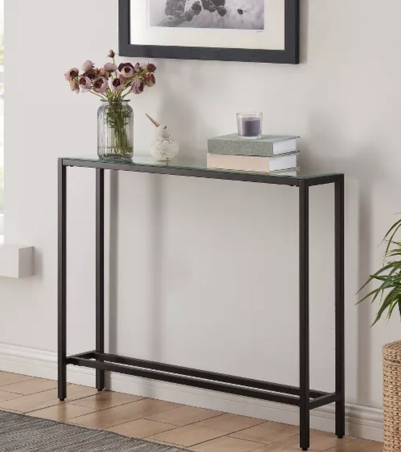 Black Narrow Console Table
