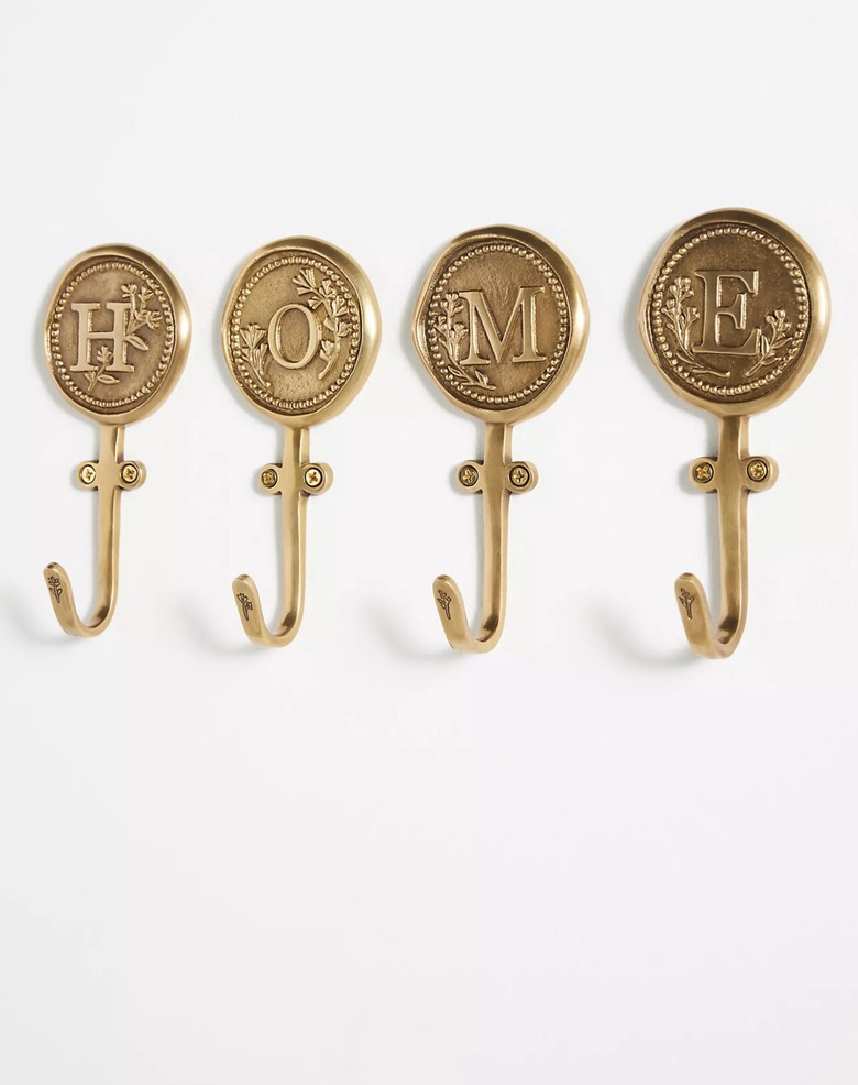 Gold Monogram Hooks