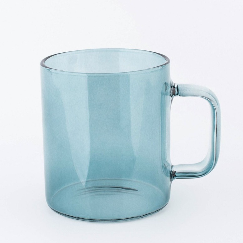 Parker Lane Glass Mug Blue